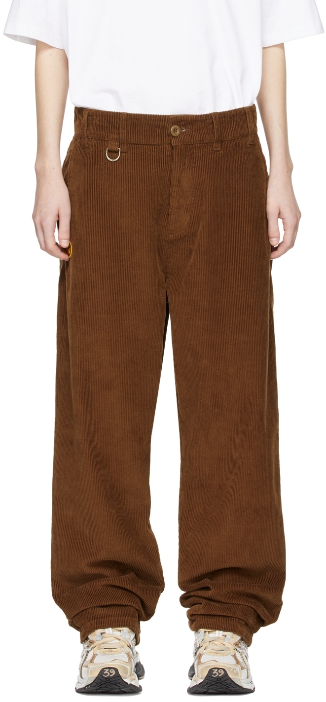 SSENSE Exclusive Brown Cotton Trousers