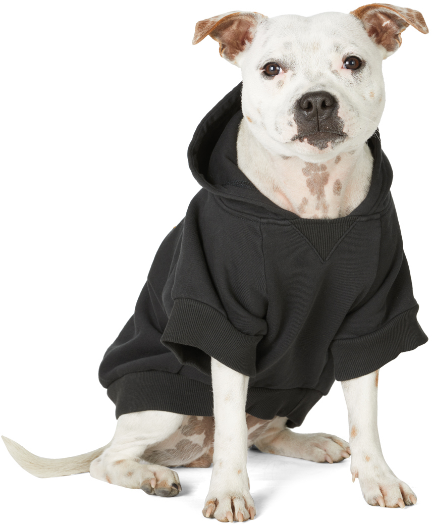 DREW HOUSE SSENSE EXCLUSIVE BLACK PAINTED MASCOT HOODIE