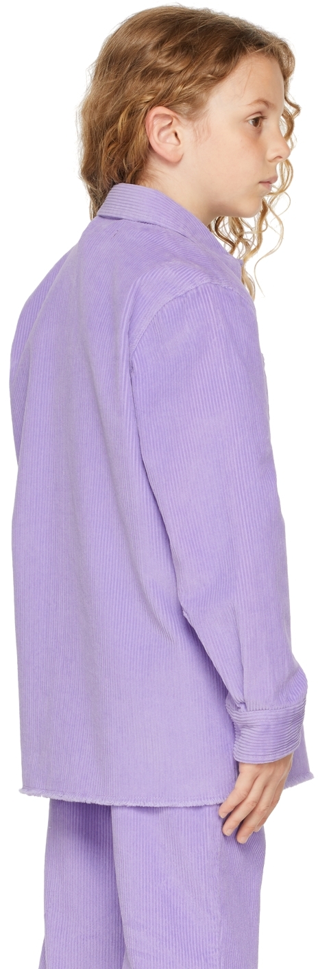 DREW HOUSE SSENSE EXCLUSIVE KIDS PURPLE PAINTED MASCOT SHIRT 