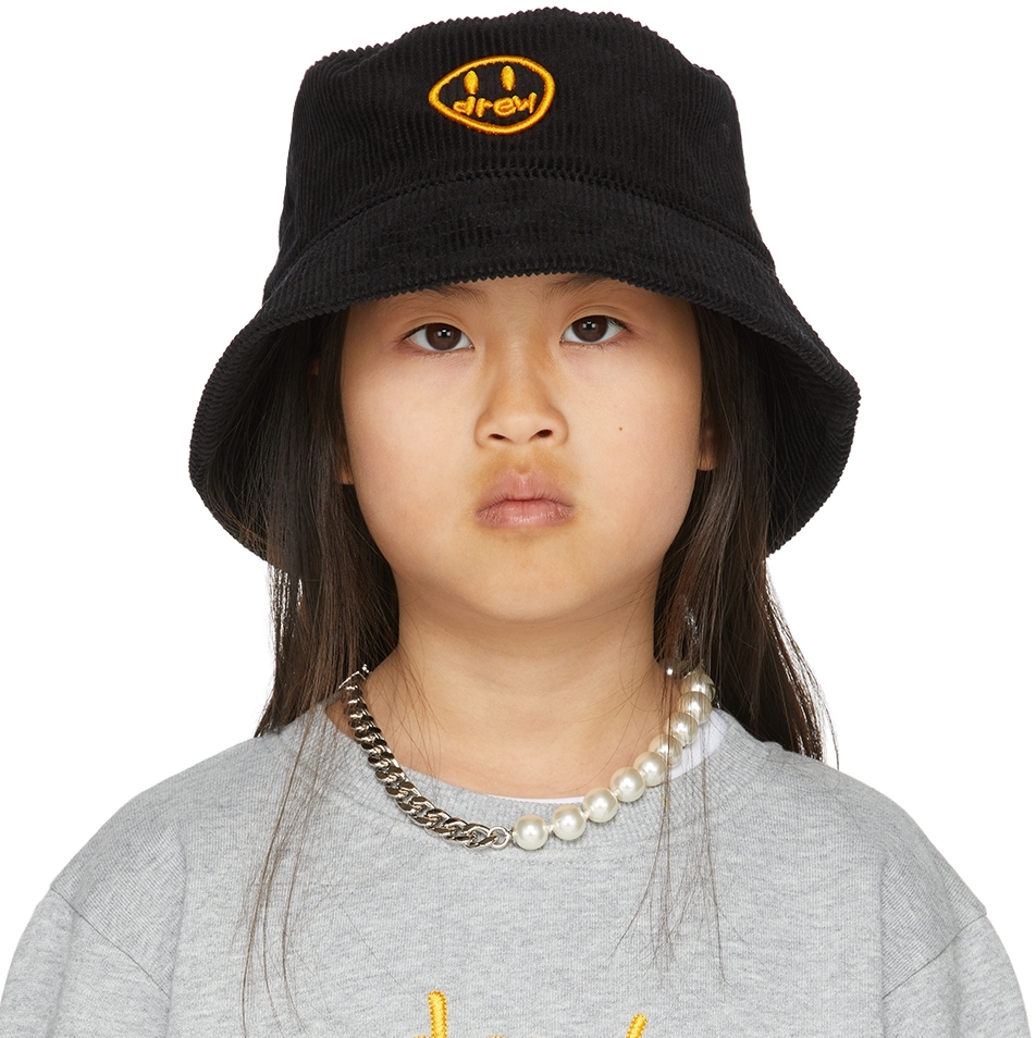 SSENSE Exclusive Kids Black Painted Mascot Bucket Hat by