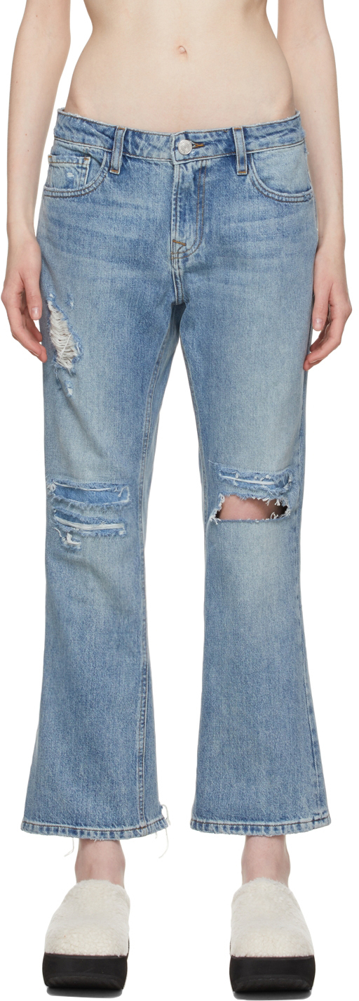 Blue Low Boot 'The Pixie' Jeans