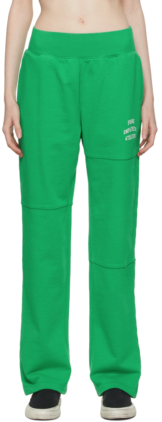 FRAME Green Mixed Lounge Pants