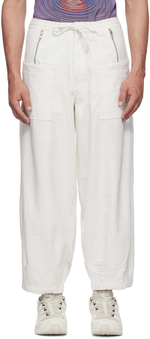 White Organic Cotton Trousers