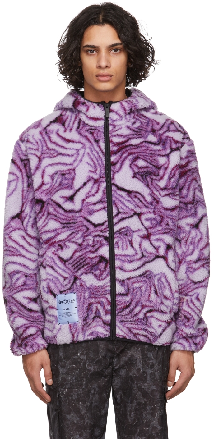 MCQ Purple Fleece Jacket