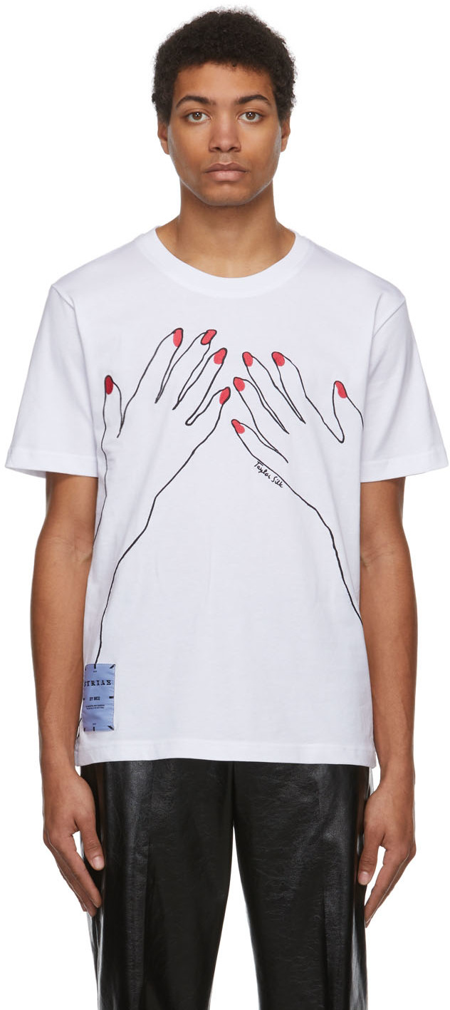 MCQ White Manicure T-Shirt