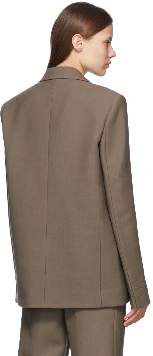 Peter Do Beige Virgin Wool Blazer | Smart Closet