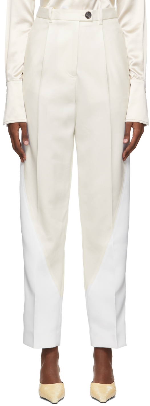 White Wool Trousers