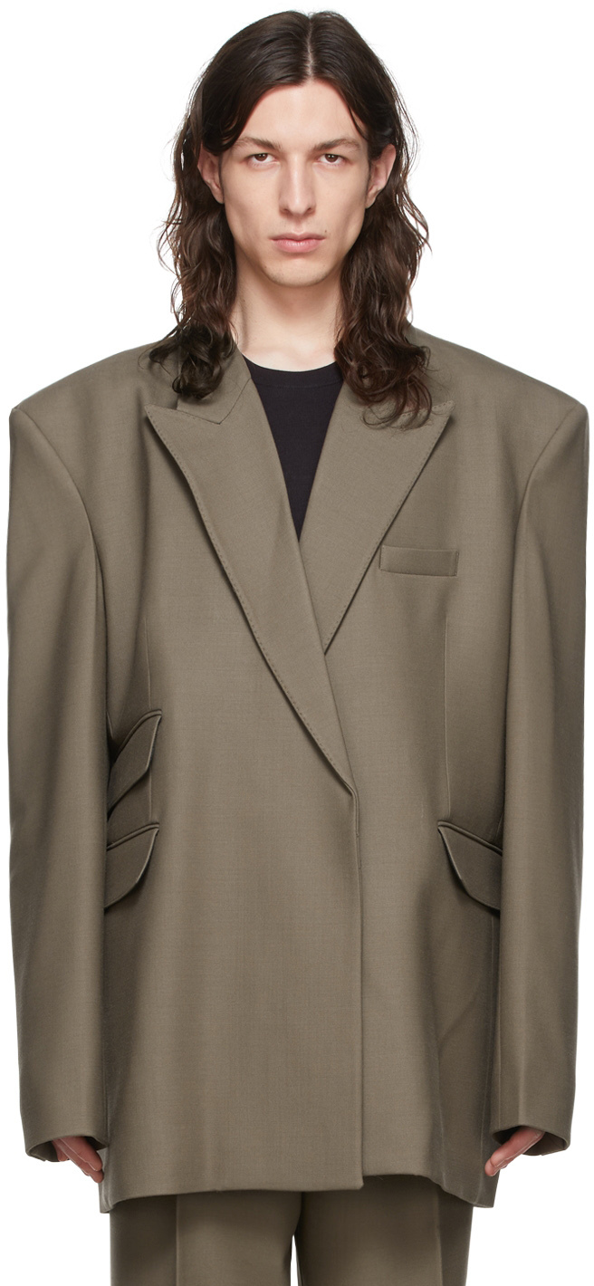 Peter Do Beige Virgin Wool Blazer | Smart Closet