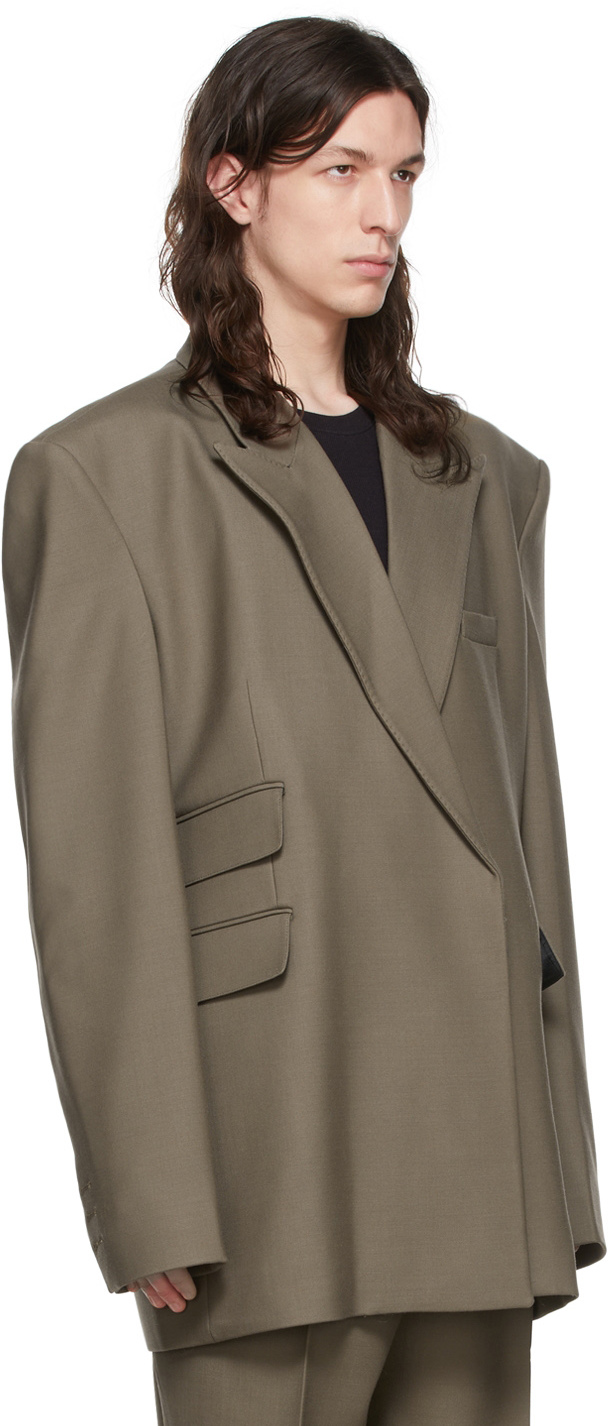 Peter Do Beige Virgin Wool Blazer | Smart Closet