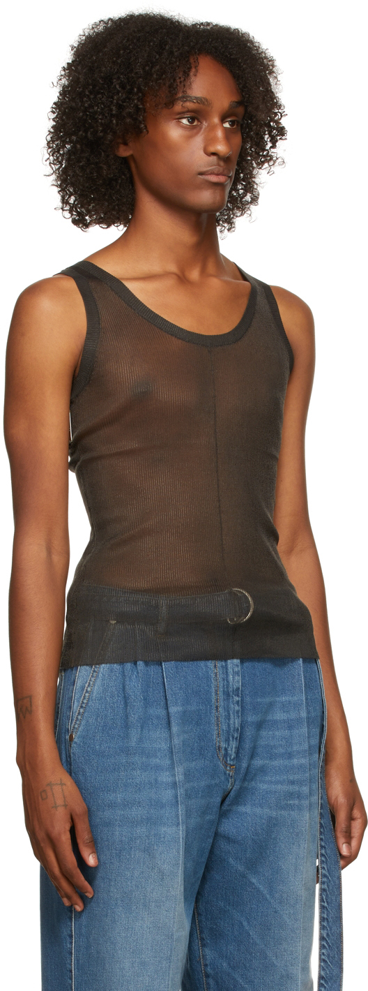 Peter Do Black Spacer Tank Top | Smart Closet