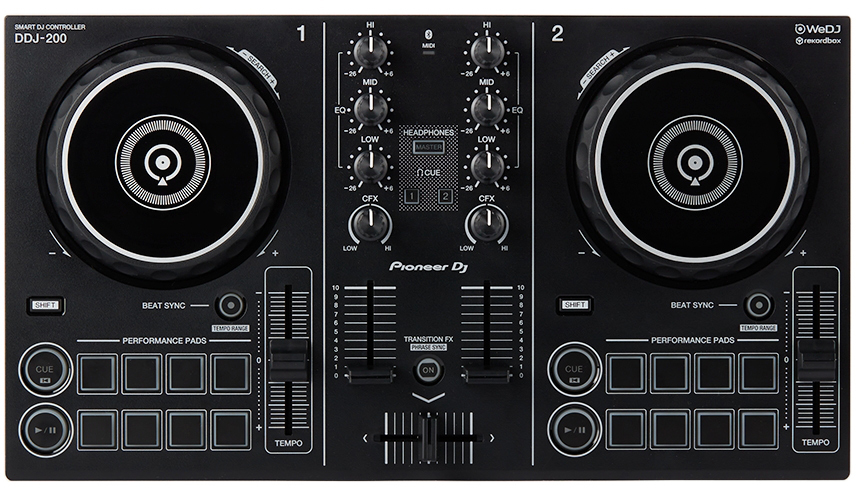 Black DDJ-200 2-Channel Smart DJ Controller by Pioneer DJ | SSENSE