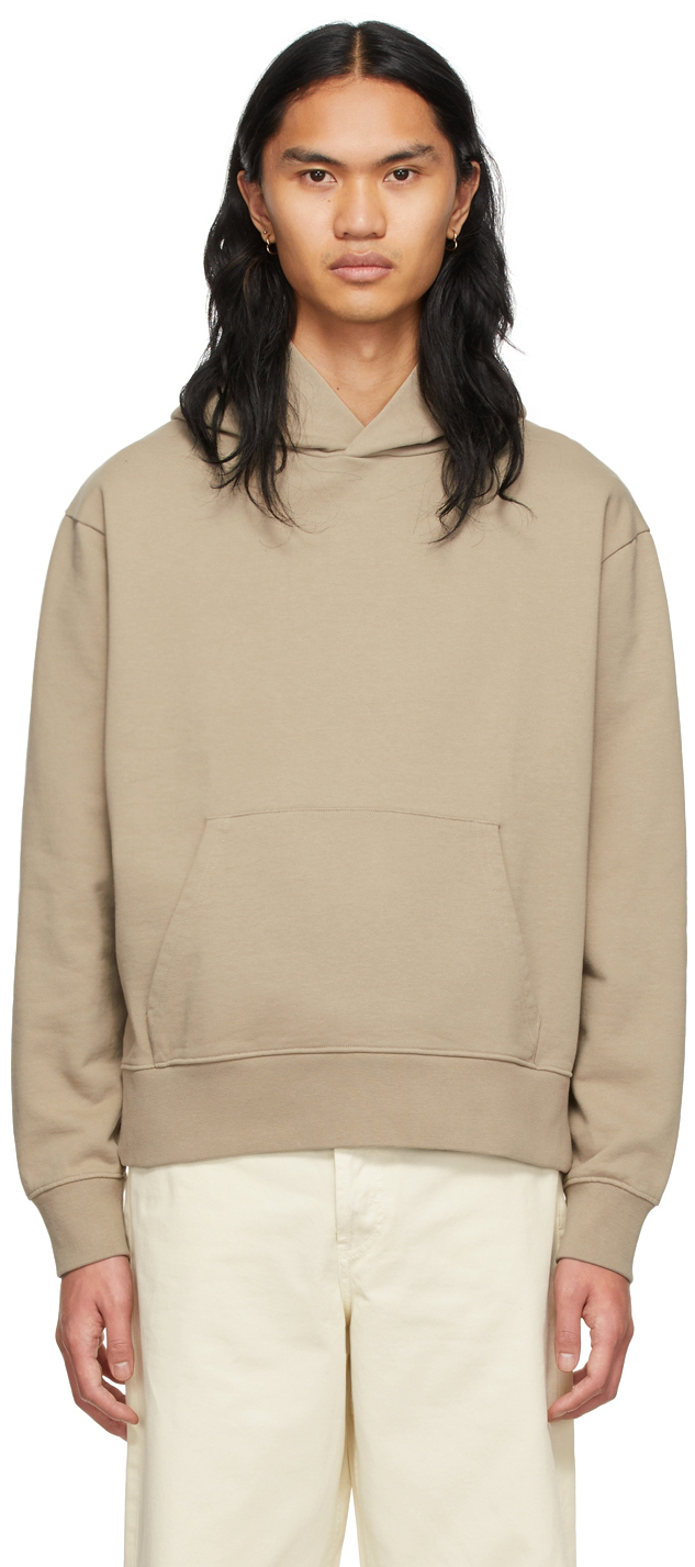 Sunflower: Taupe French Terry Hoodie | SSENSE Canada