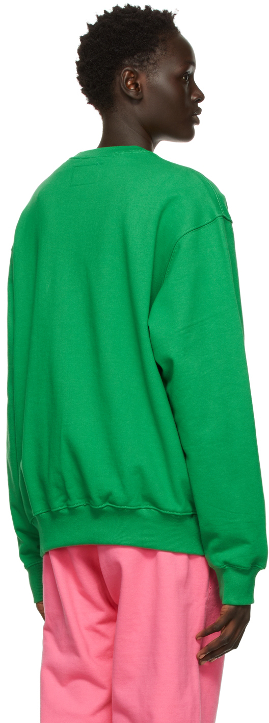 Awake NY Green Stacked Logo Crewneck Sweatshirt | Smart Closet