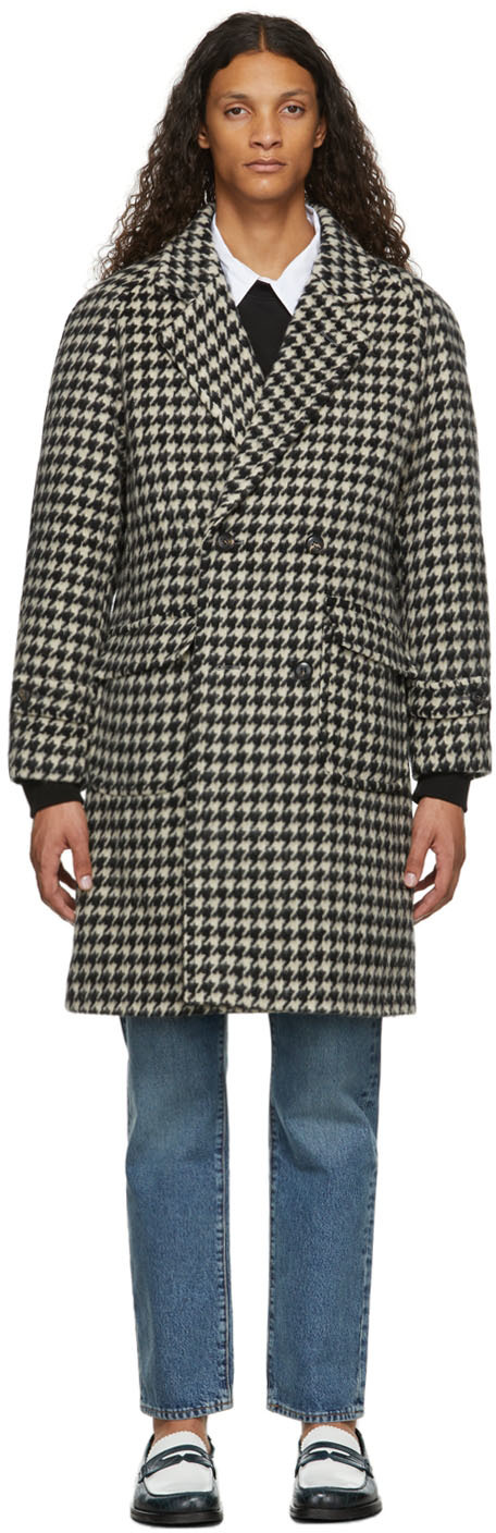 wool houndstooth coat