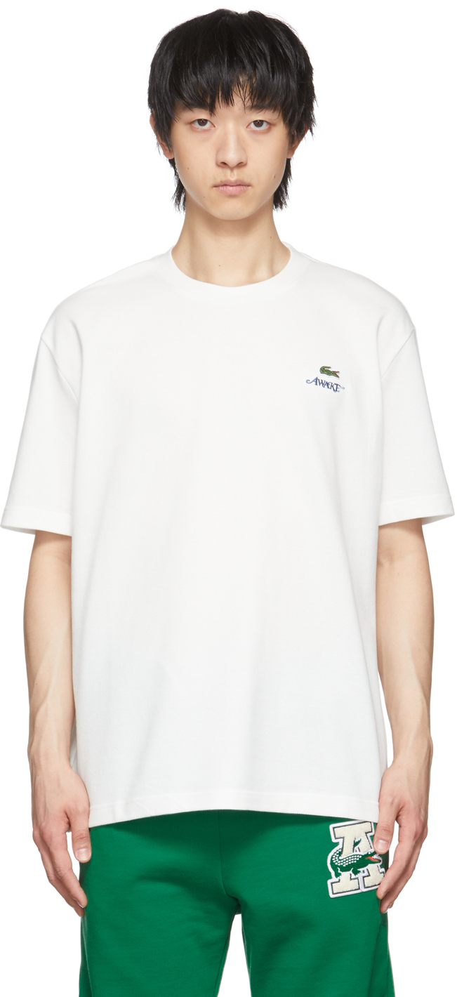 White Lacoste Edition Cotton T-Shirt