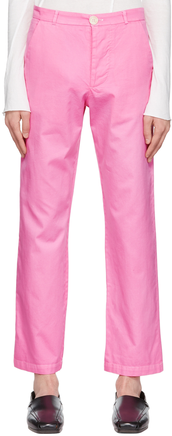 Edward Cuming Pink Cotton Trousers