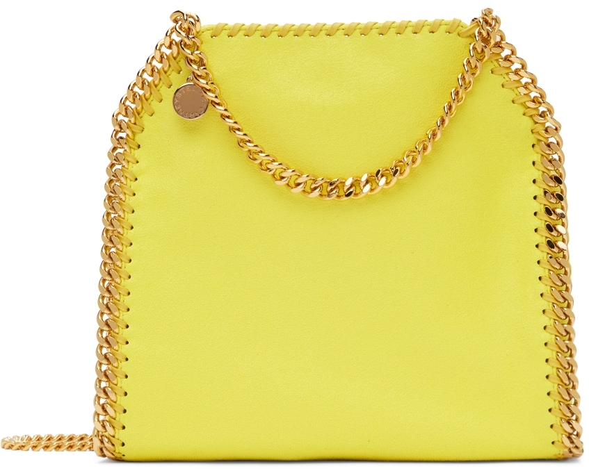 Stella McCartney Yellow Mini Falabella Shoulder Bag