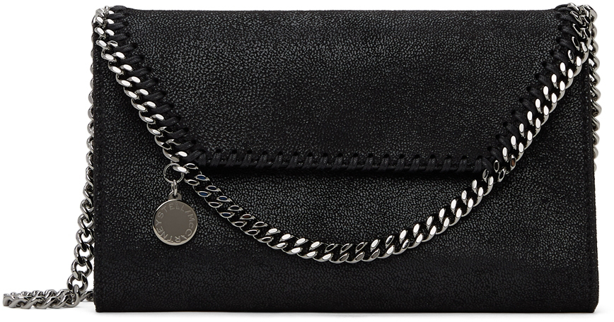 Stella McCartney Black Mini Crossbody Falabella Shoulder Bag