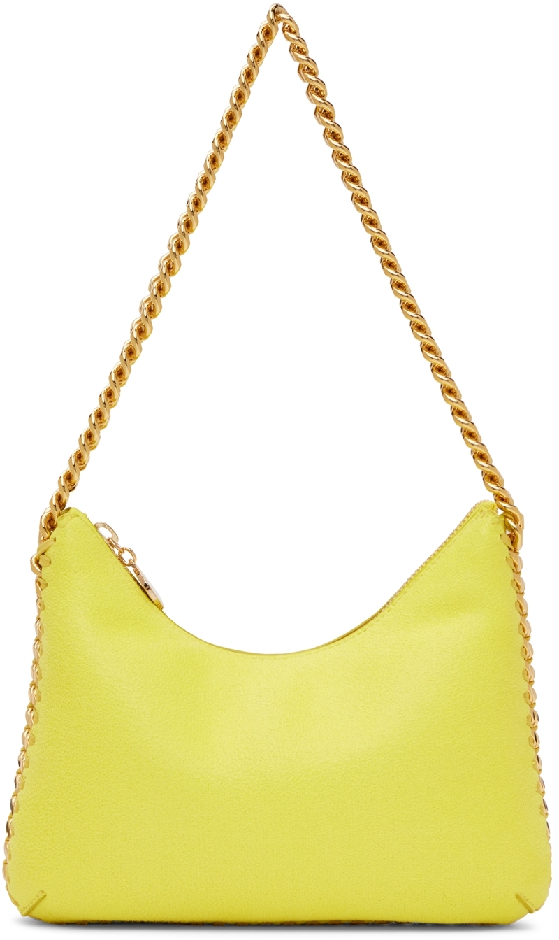 Stella McCartney Yellow Mini Falabella Zip Shoulder Bag