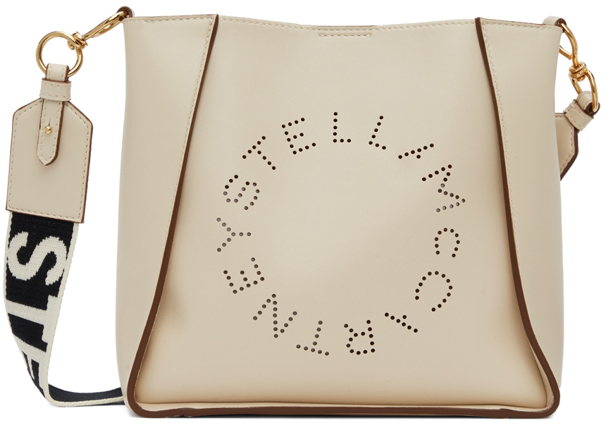 Stella McCartney Beige Logo Shoulder Bag
