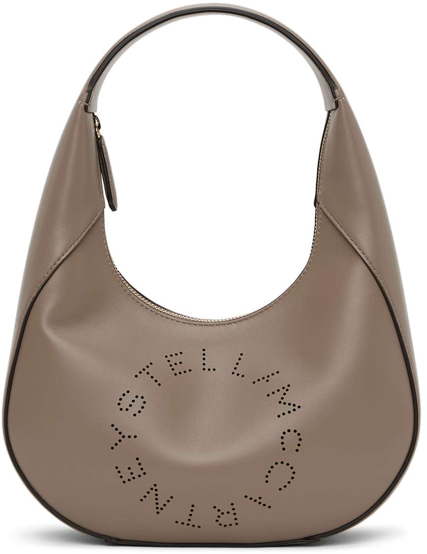 Stella McCartney Brown Small Logo Shoulder Bag