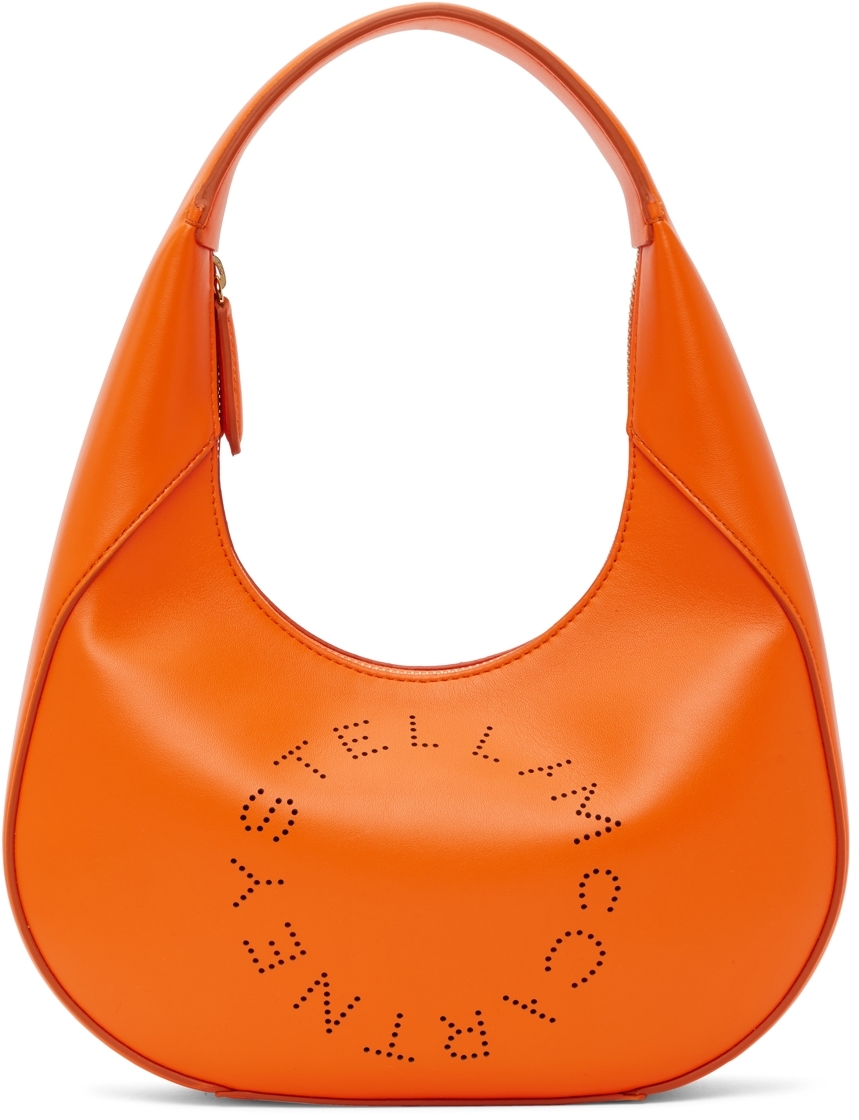 Stella McCartney Orange Small Logo Shoulder Bag