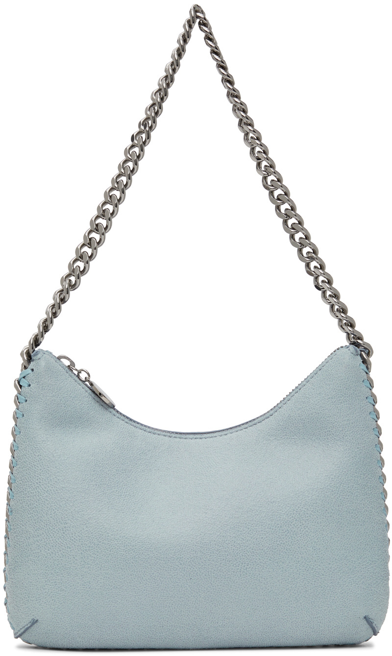 Stella McCartney Blue Mini Falabella Zip Shoulder Bag