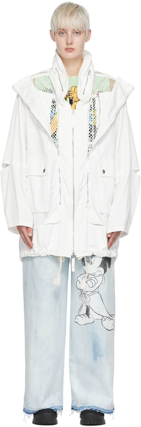 Stella McCartney: White Cotton Jacket 