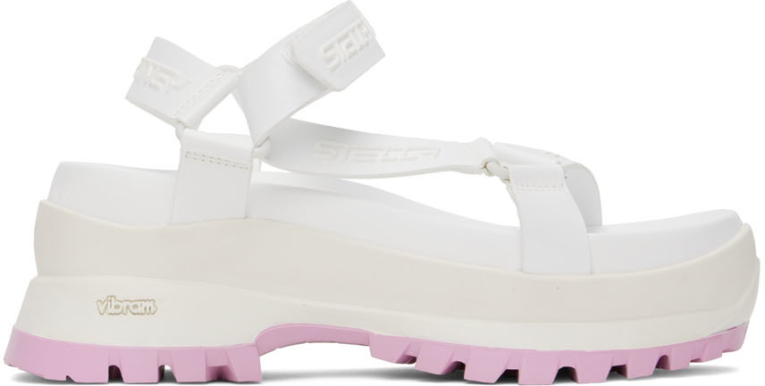 White Trace Sandals