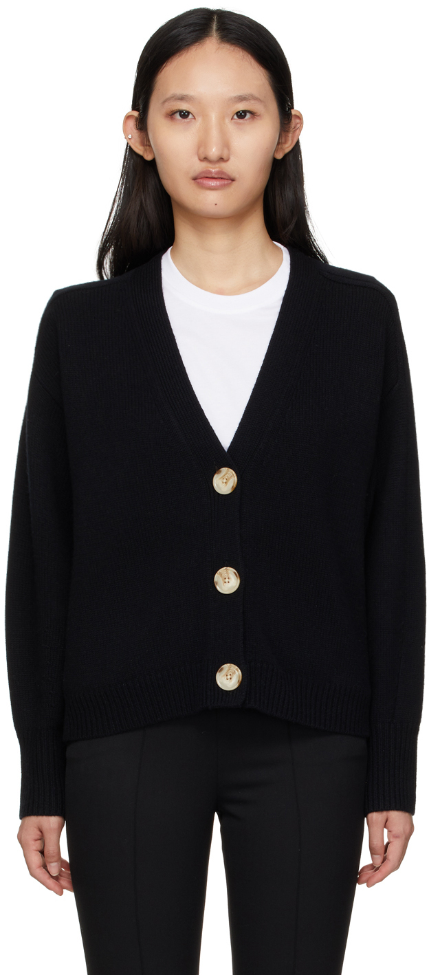Black Wool \u0026 Cashmere Zanzibar Cardigan 