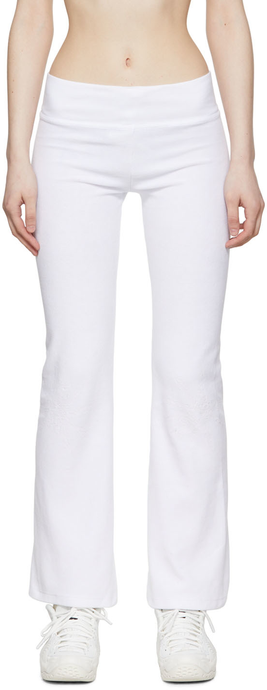 Bernhard Willhelm White Cotton Lounge Pants