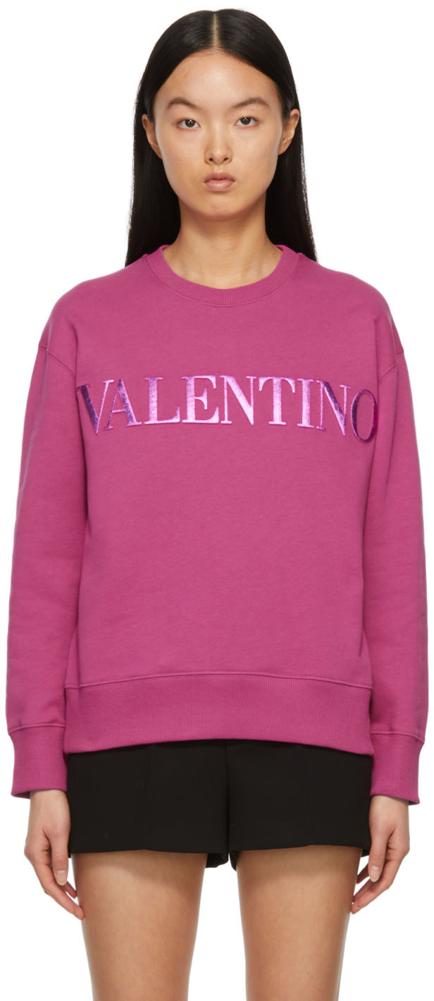 Valentino Pink 'Valentino' Sweatshirt