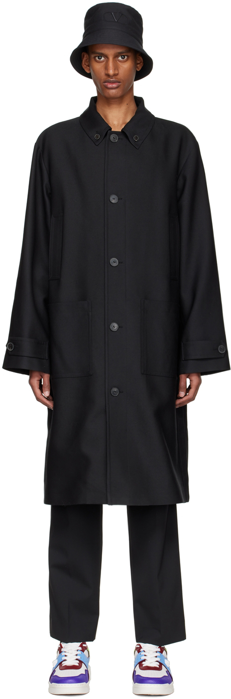 Valentino Black Wool Coat