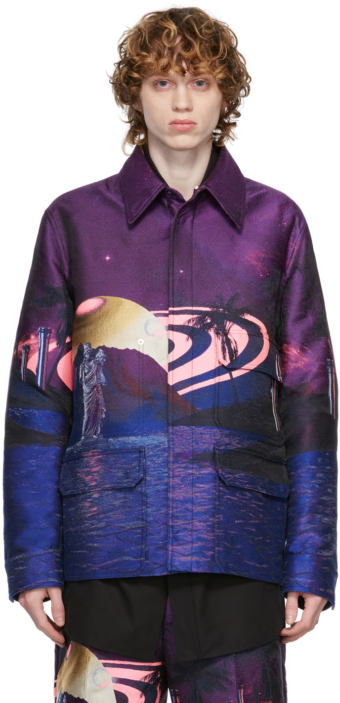 Valentino Purple Water Nights Shirt