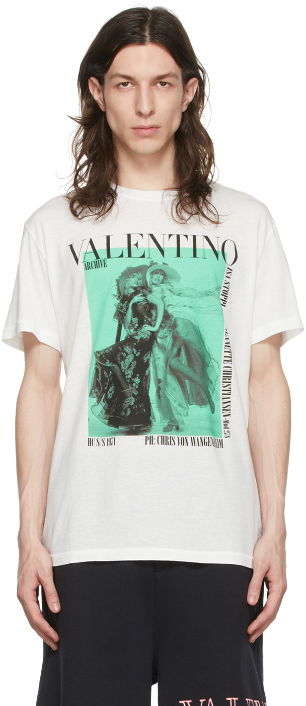 Valentino White Cotton T-Shirt