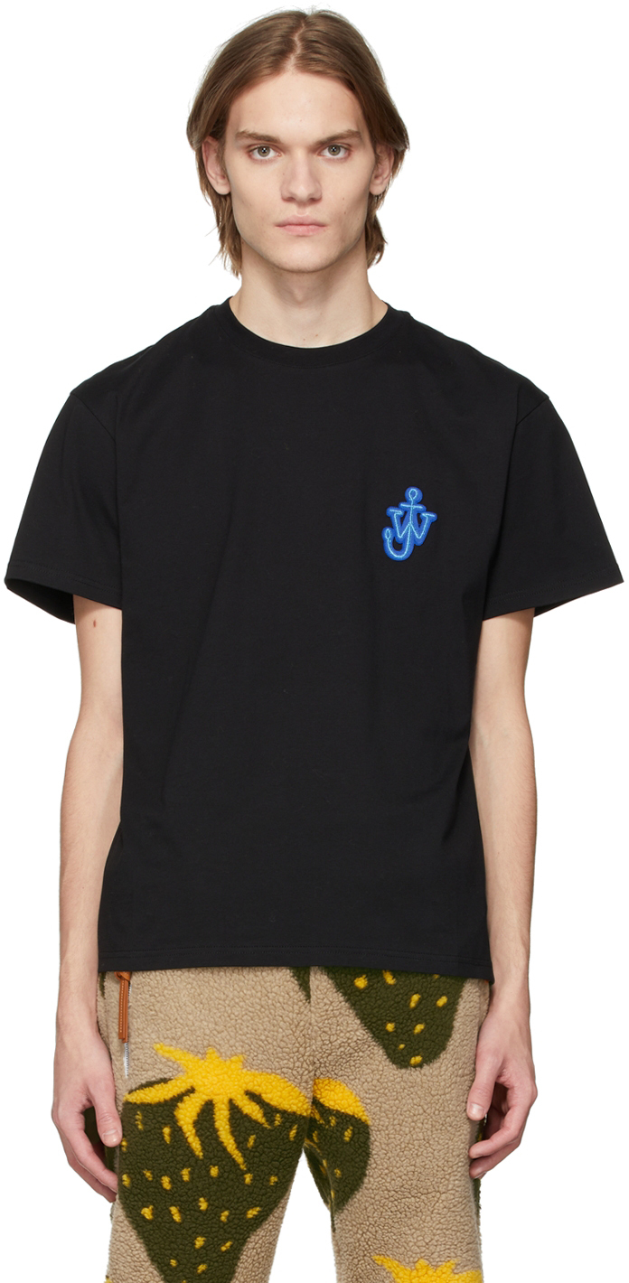 JW Anderson Black Anchor Patch T-Shirt
