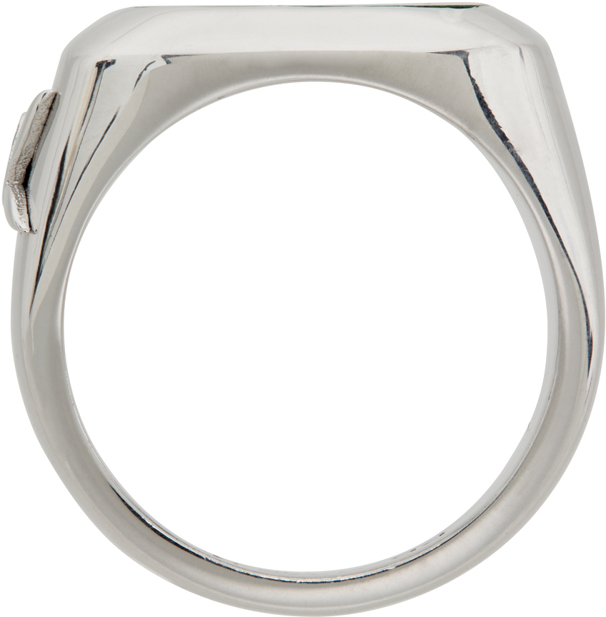 SSENSE Exclusive Silver Playboy Edition Bunny Signet Ring