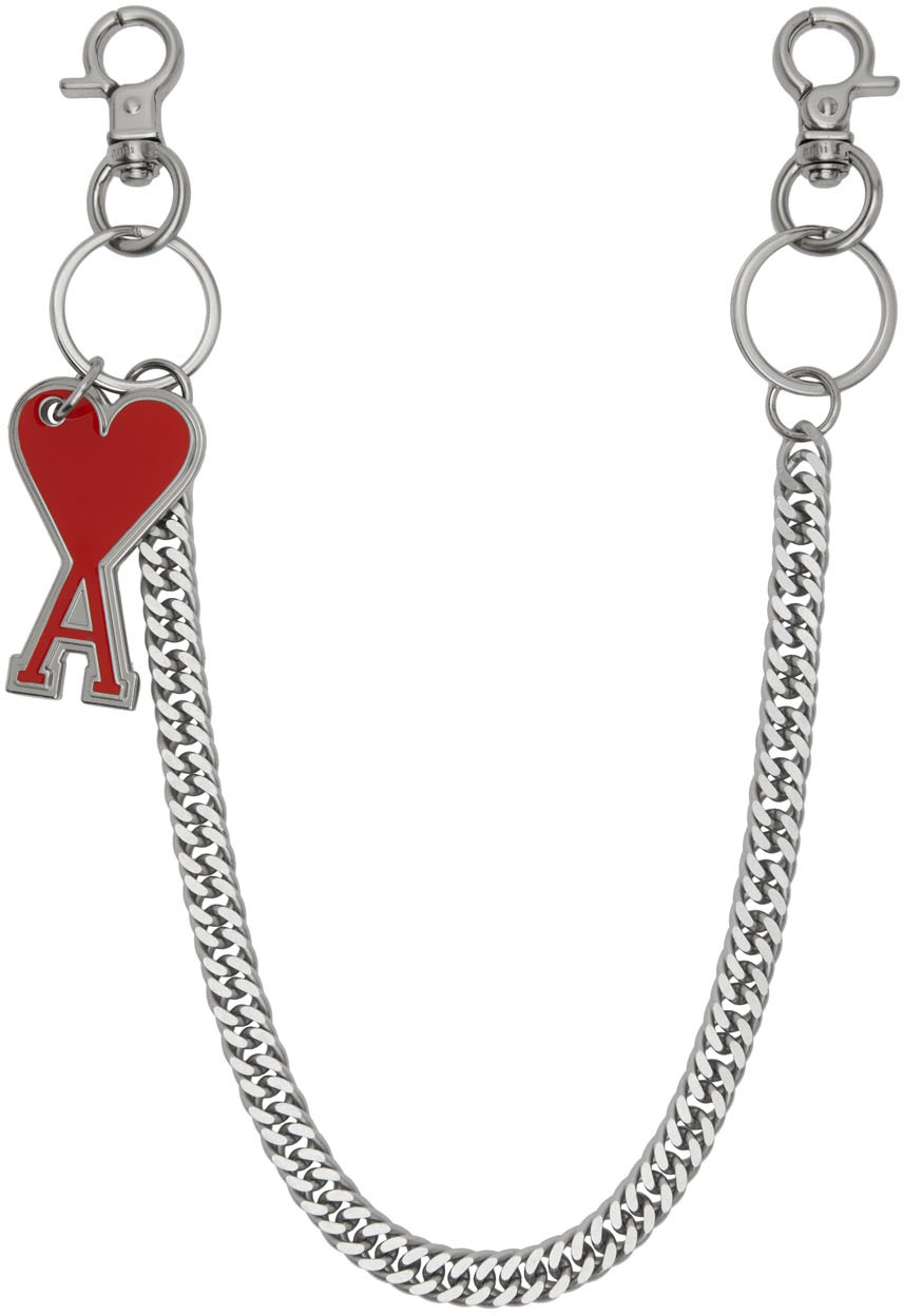 Ami Alexandre Mattiussi Red Ami De Cœur Keyring In 600 Red