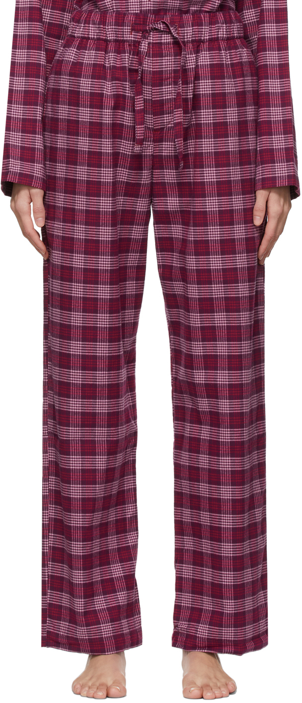 Tekla Pink Flannel Sleep Lounge Pants