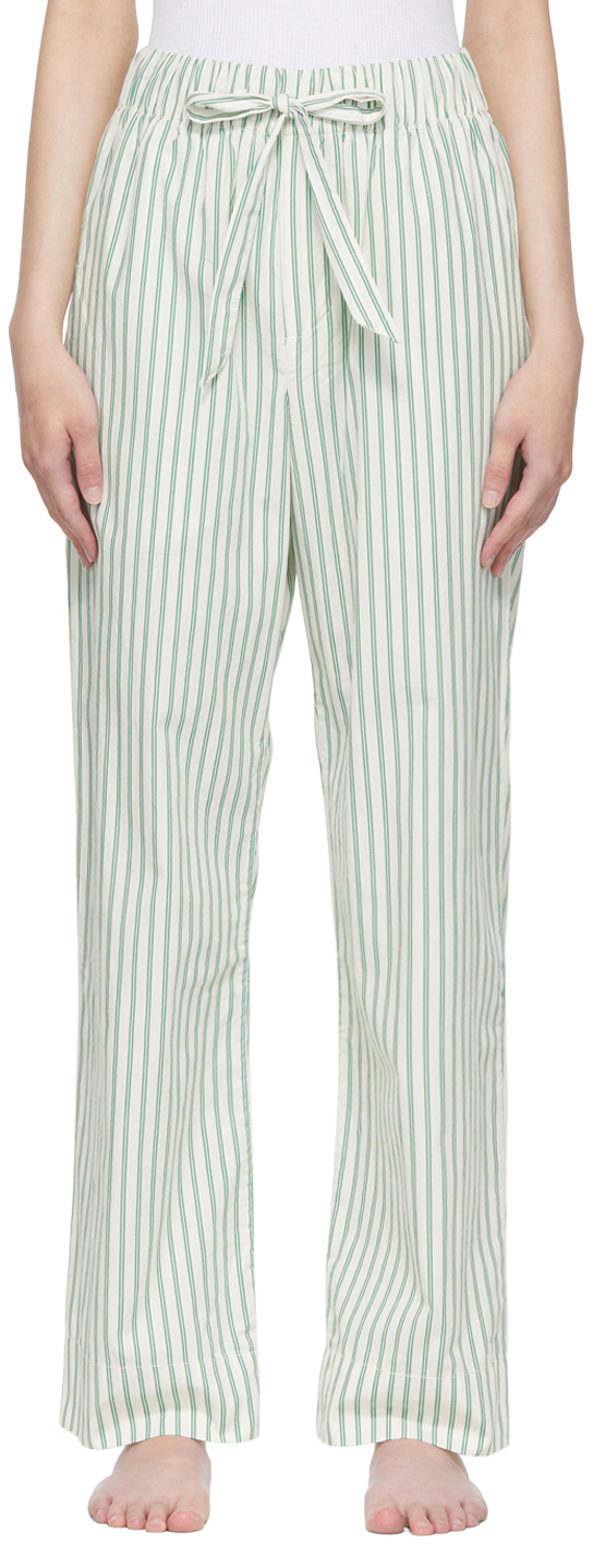 Tekla White Organic Cotton Pyjama Pants