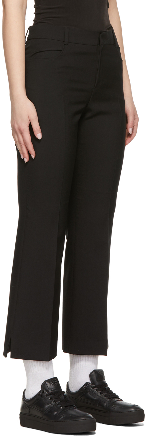 Shop Ami Alexandre Mattiussi Black Flared Short Trousers In 001 Black