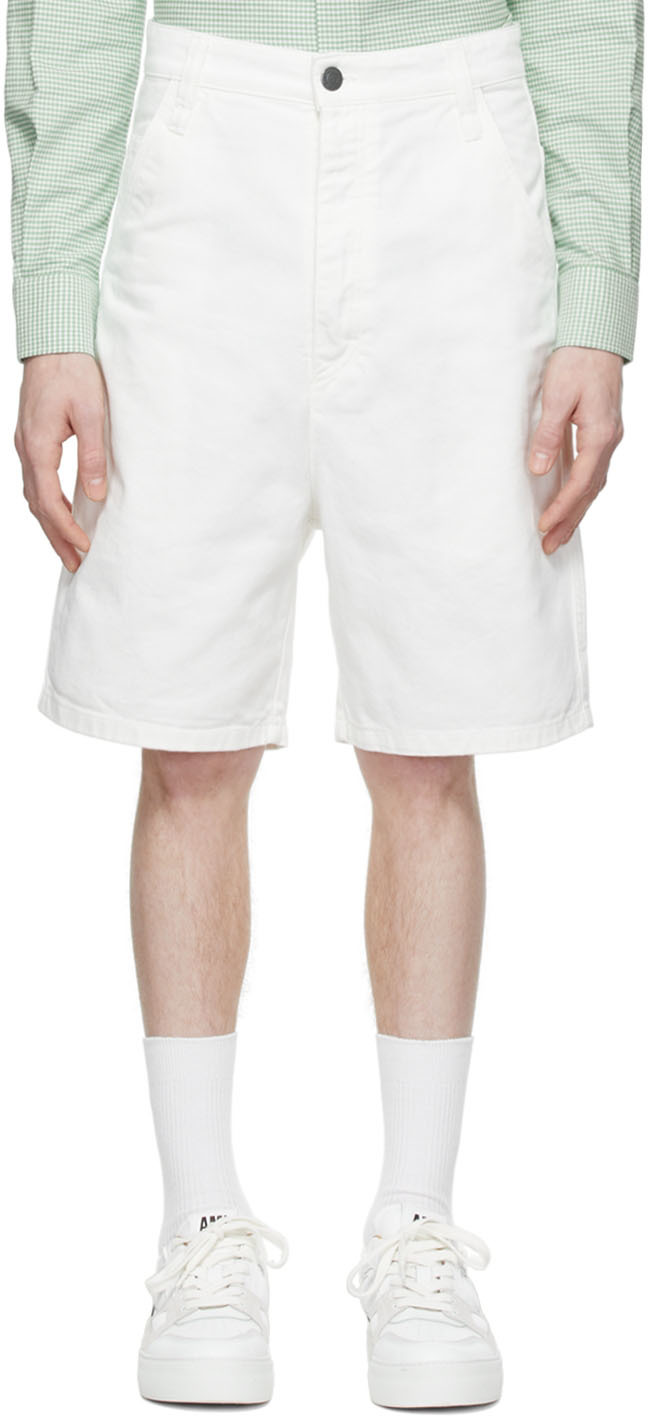 Ami Alexandre Mattiussi White Alex Shorts In White/100
