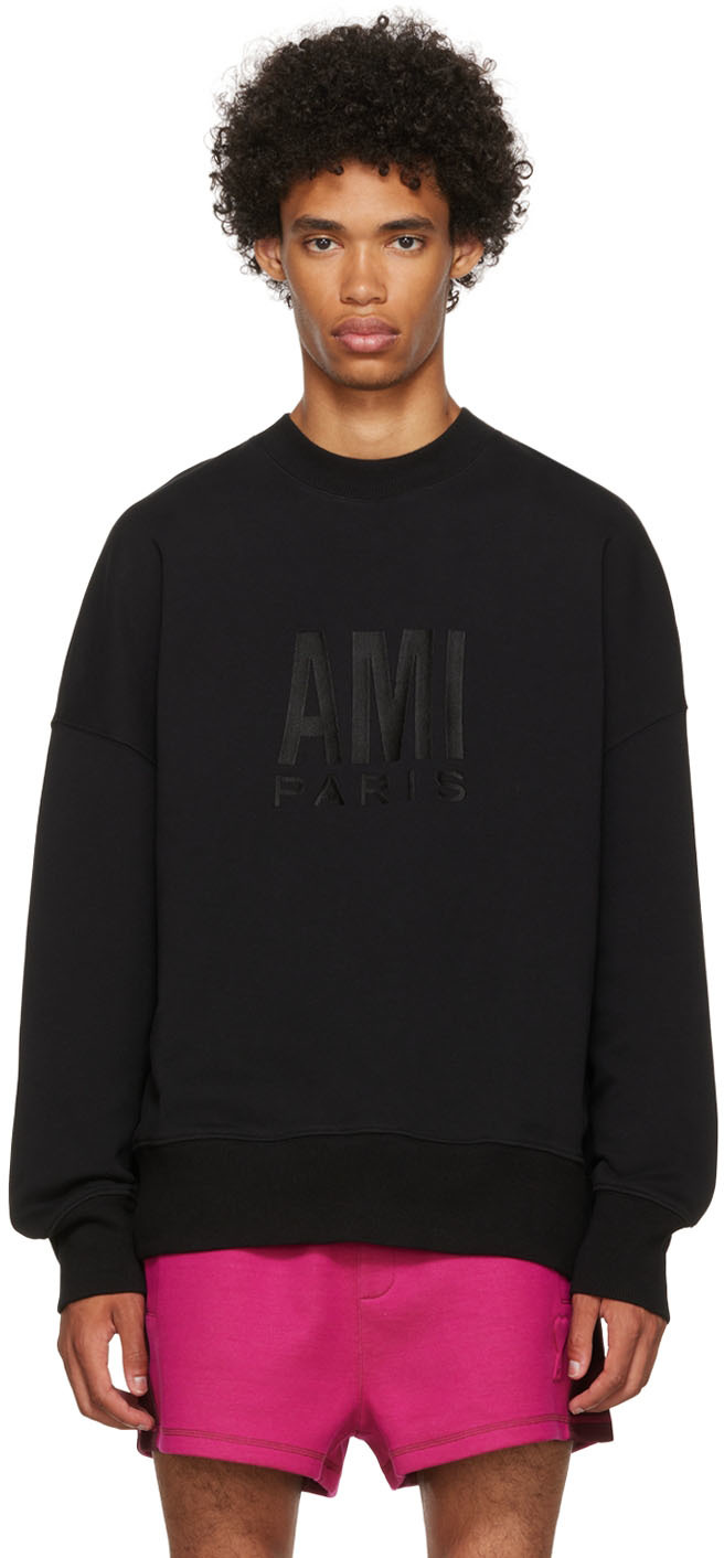 AMI Alexandre Mattiussi Black Paris Sweatshirt