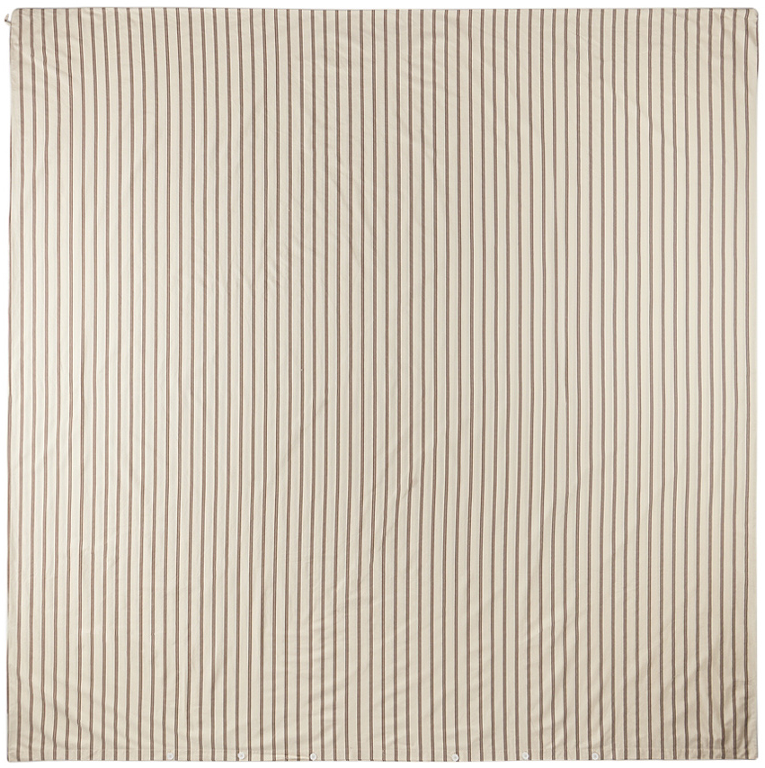 Off-White Percale Duvet Cover, Queen