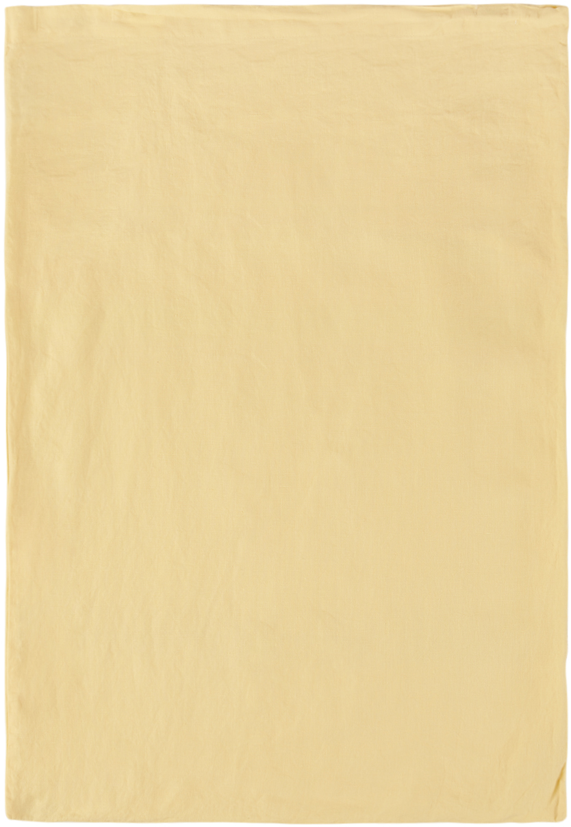 Tekla Yellow Linen Pillow Sham, Queen In Soft Yellow