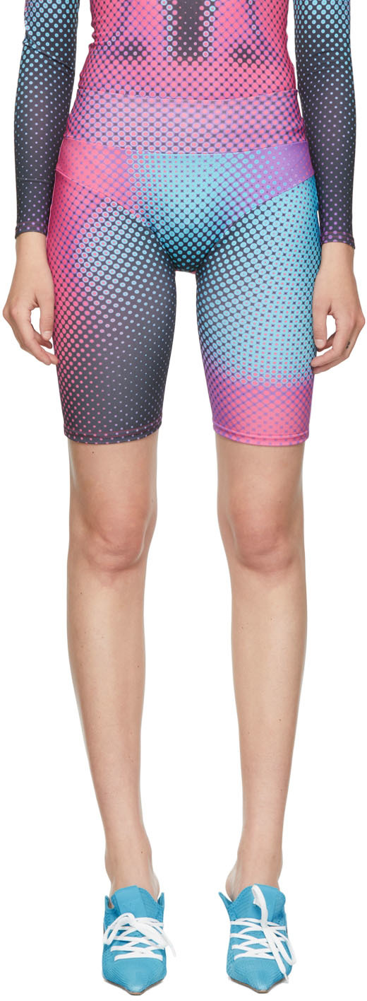 Multicolor Polyester Shorts