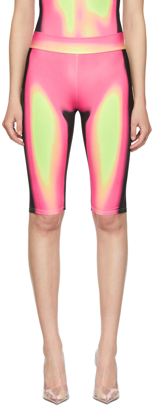 Multicolor Polyester Shorts