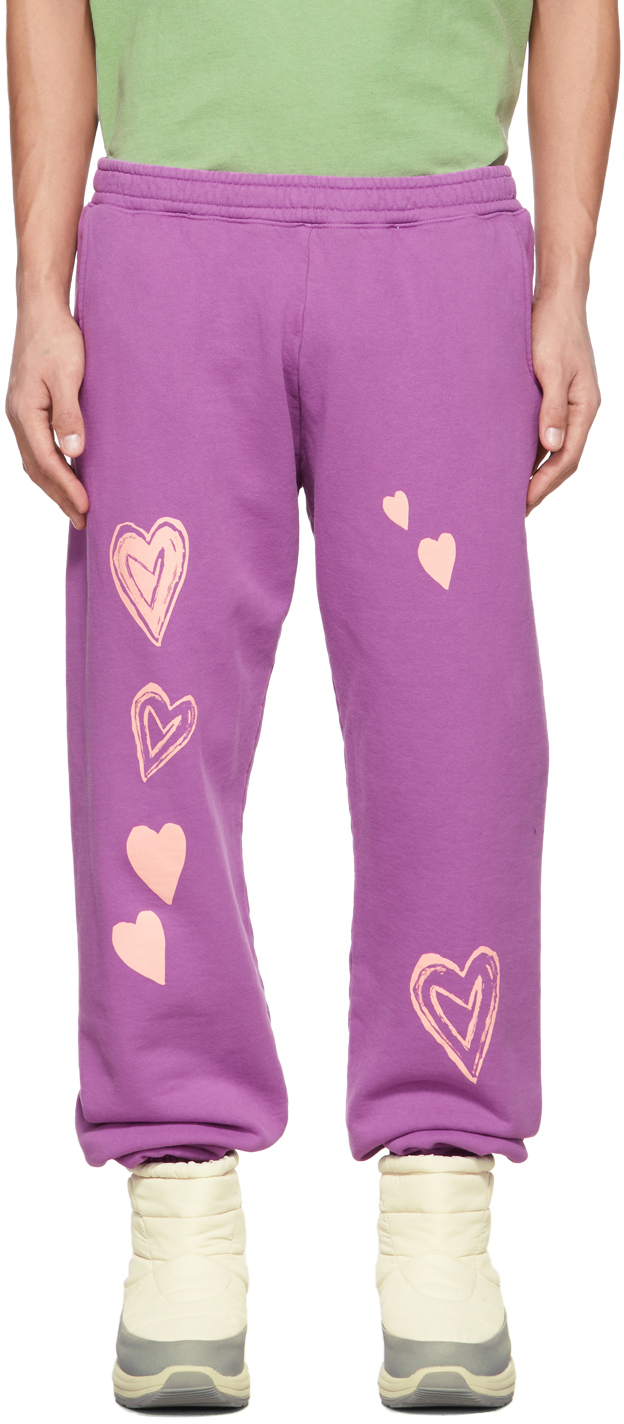 Kids Worldwide Purple Hearts Lounge Pants