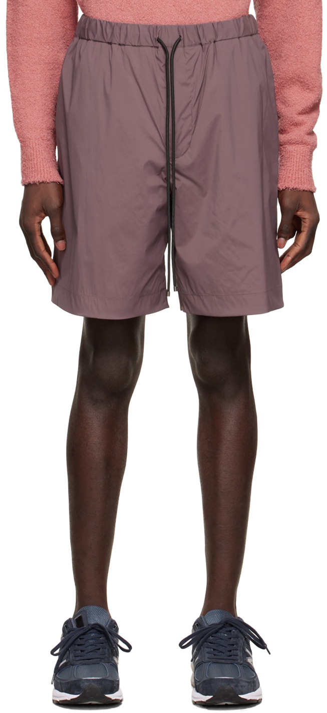 Auralee Taupe Easy Shorts In Light Brown | ModeSens