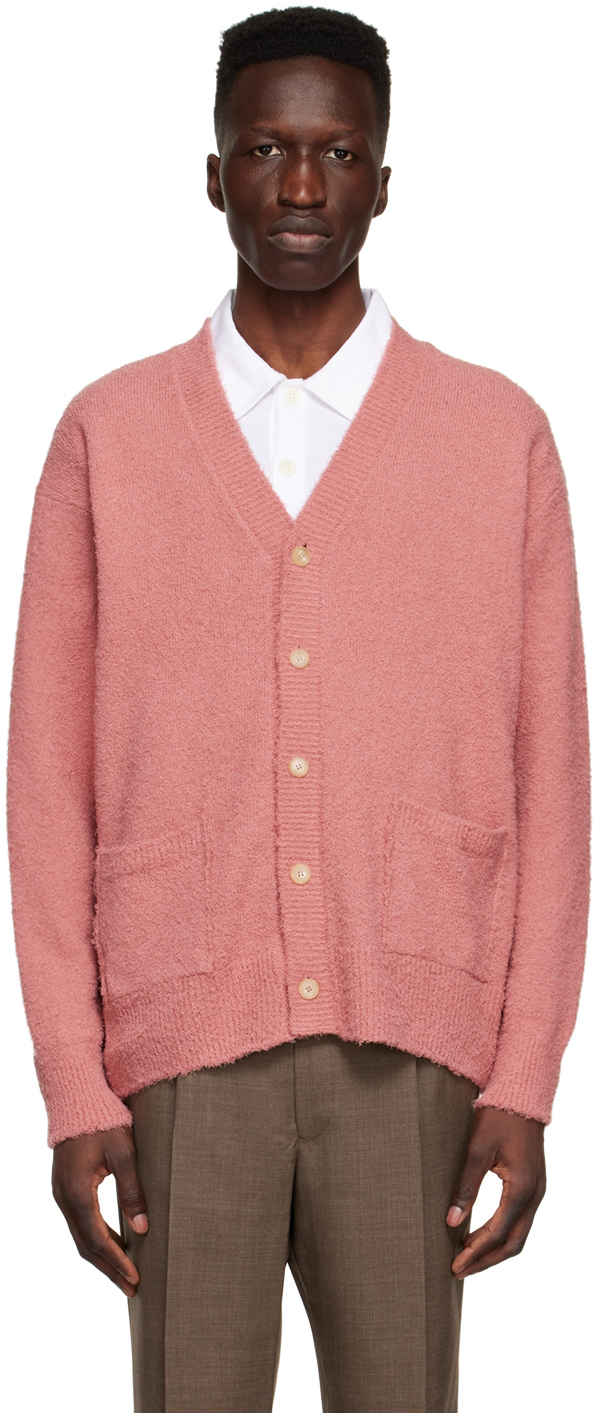 AURALEE Pink Cotton Cardigan